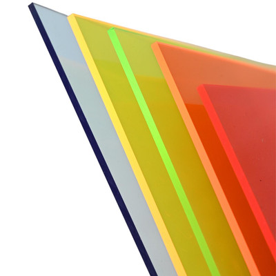 Transparent Fluorescent Colored Acrylic Plexiglass Sheet, BuyPlastic Online, Custom Order Plastic Online