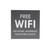 LaserMax Metallics Free Wifi sign.